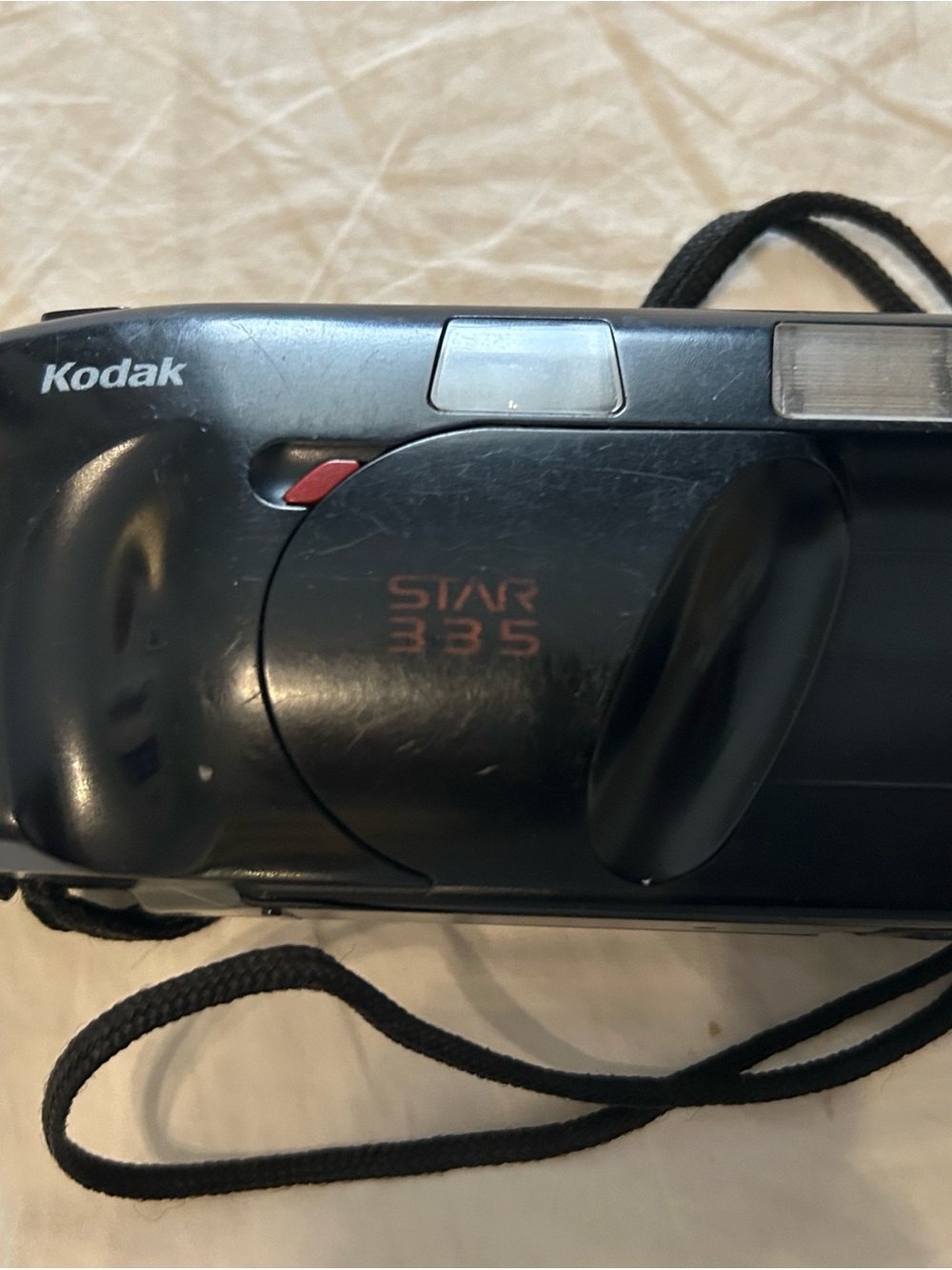 Kodak Star 335 Point-and-Shoot Camera in Black with Red Accent
